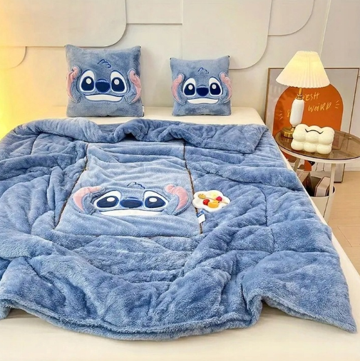 Stitch koc + poduszka 2w1