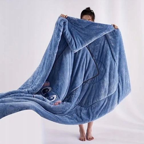 Stitch koc + poduszka 2w1